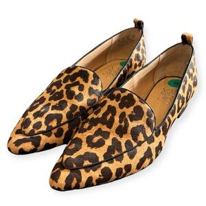 Franco Sarto leopard loafers size 8